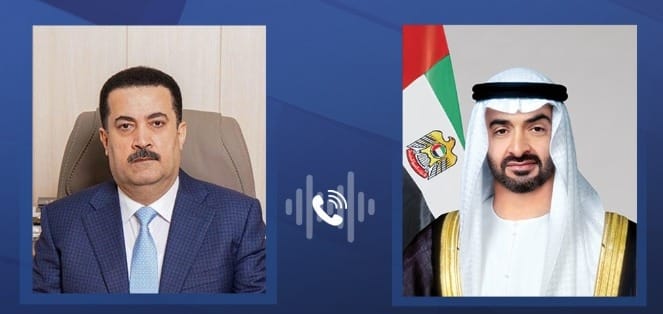 السوداني يبحث مع بن زايد تطورات الأوضاع في المنطقة