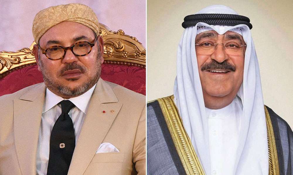 سمو أمير البلاد يتلقى برقية تهنئة من ملك المغرب بمناسبة الذكرى الأولى لتولي سموه مقاليد الحكم