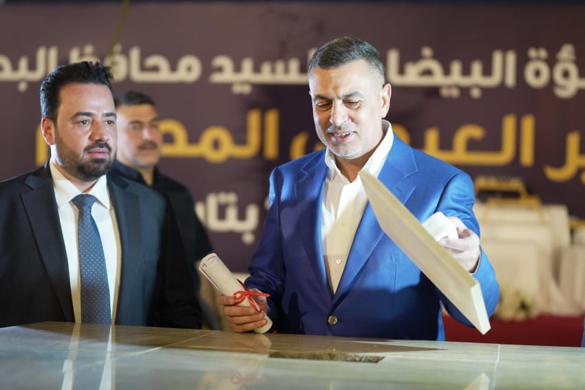 العيداني يضع حجر الأساس لمشروع تطوير دور النفط في البصرة لخدمة 1250 منزلا