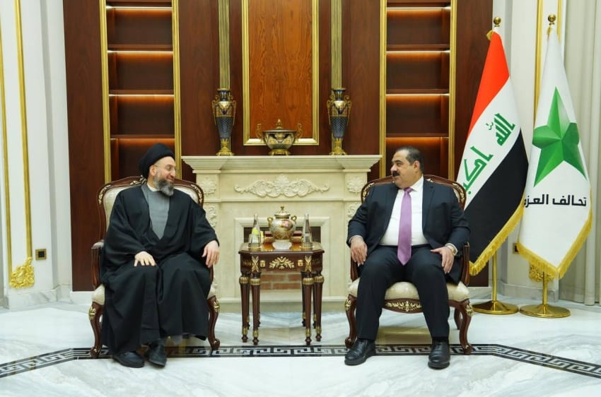 السامرائي يؤكد للحكيم أهمية استمرار الحوار والعمل بروح الشراكة
