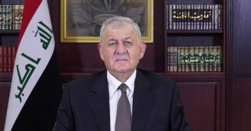 رئيس الجمهورية يدين استهداف منزل بارزاني ويدعو لكشف الجناة