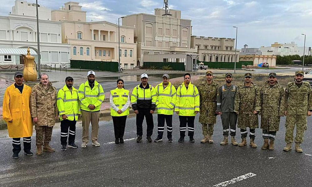 وزيرة الأشغال تتفقد منطقة صباح الأحمد لمتابعة تطورات الحالة المطرية