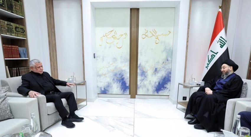 الحكيم يستقبل العامري ويؤكد ضرورة حسم الاستحقاقات الدستورية