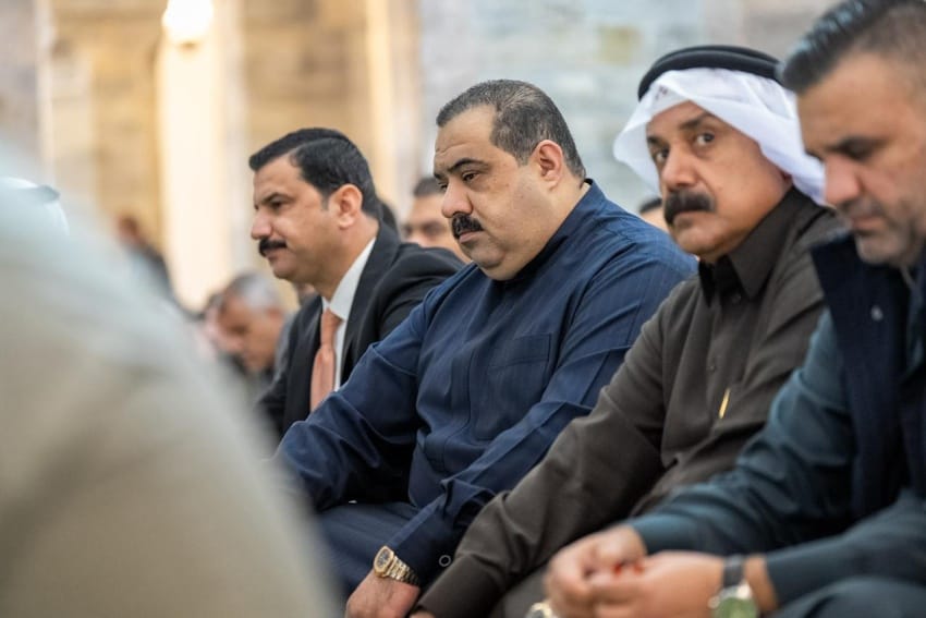 السامرائي يؤدي صلاة الجمعة في جامع النوري بمدينة الموصل