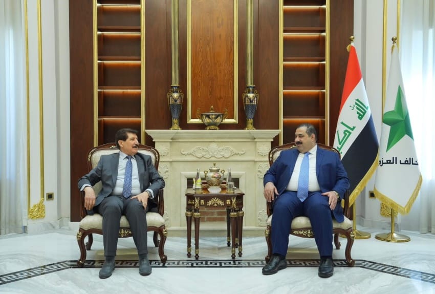 السامرائي يبحث مع الوفد الديمقراطي الكردستاني أهمية تعزيز الحوار والتفاهم بين القوى السياسية